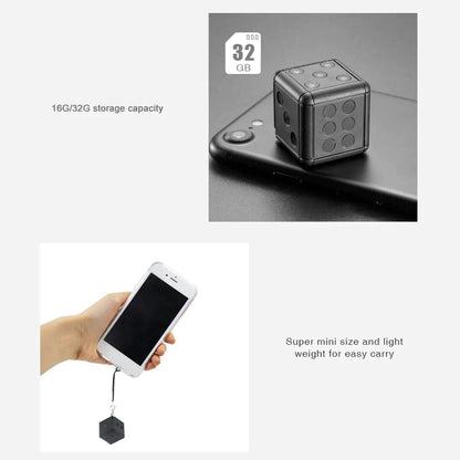Mini Dice Camera Home Security Night Vision HD 1080P Motion Detection Nanny Cam by Anti Spier