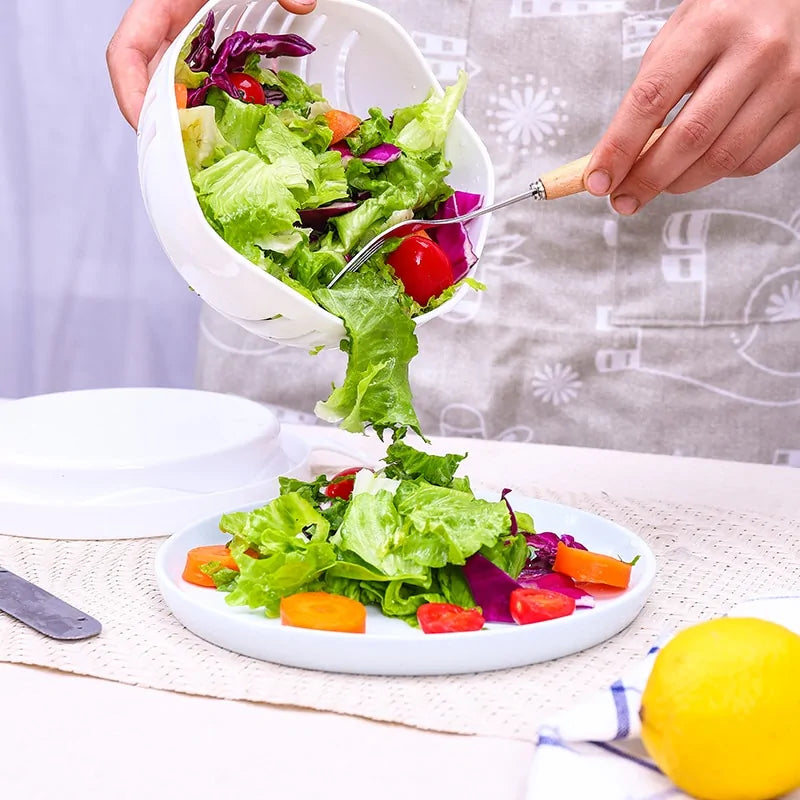 Upgraded Salad Cutter Bowl by Anti Spier