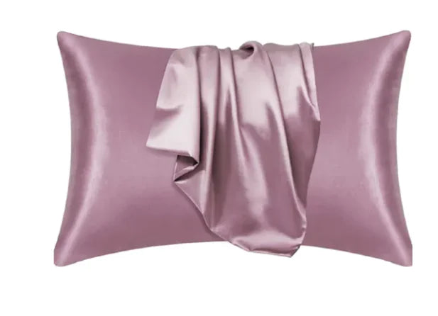 Silk-like Solid Color Pillowcase by Anti Spier