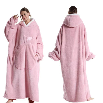Lengthened Solid Color Home Lazy Clothes by Anti Spier