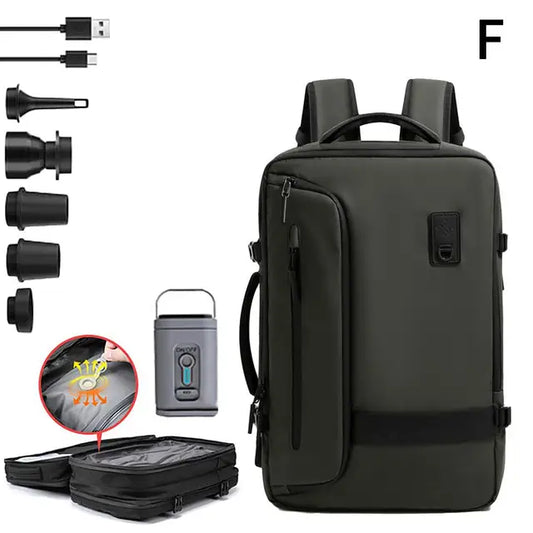 Multi-Functional Expandable Backpack with Vacuum Storage by Anti Spier