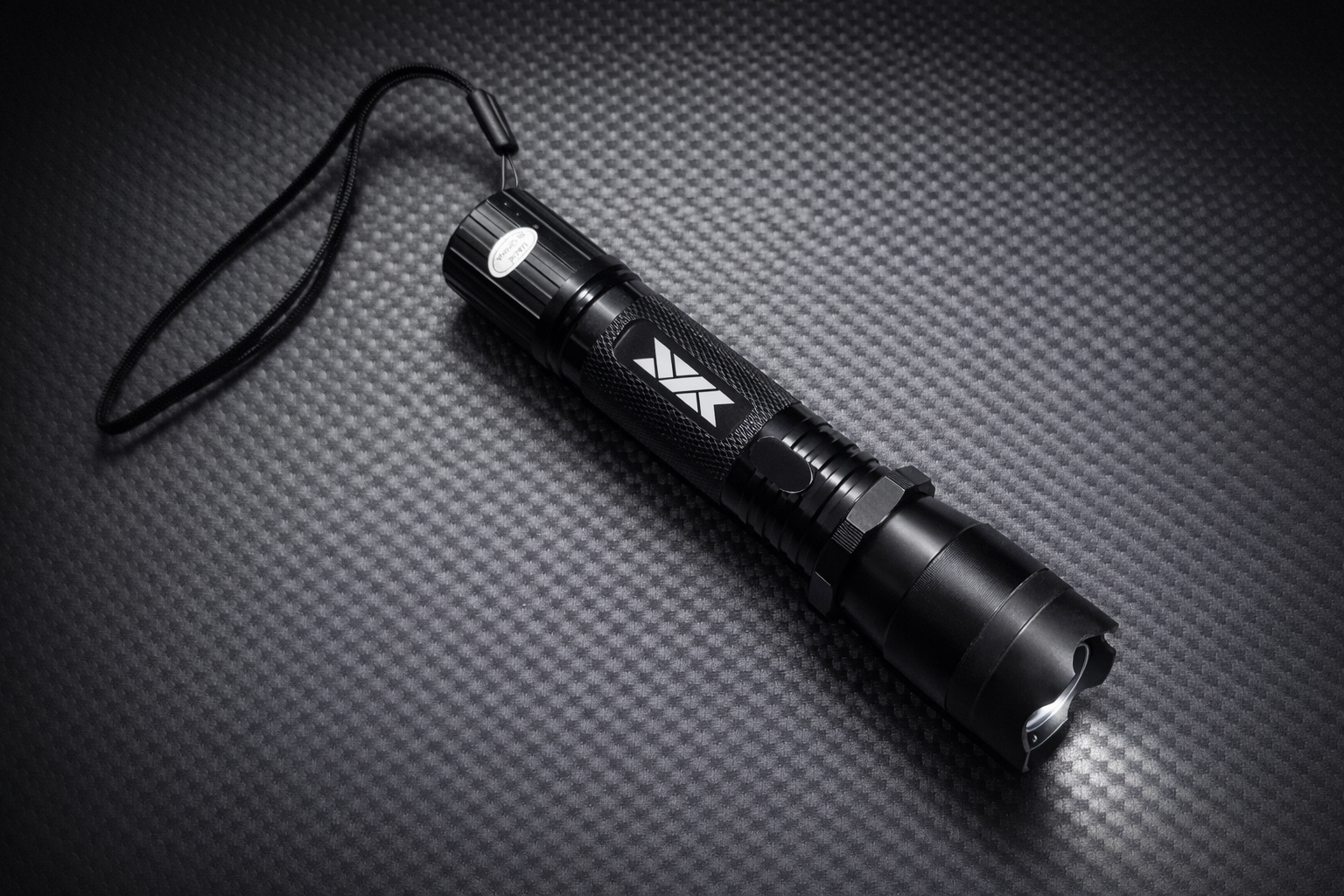 Black Flashlight Stun Shock Rechargeable Super Bright LED with Holster by Anti Spier