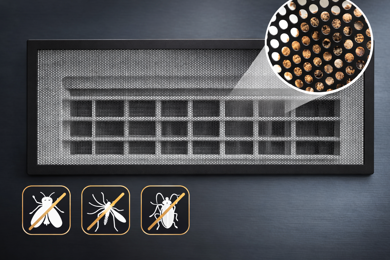 6pcs Magnetic Vent Covers 5.5x12" - Ideal for Heating & Cooling Systems and Air Purifiers by Anti Spier