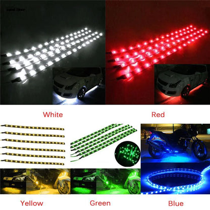 Lot Waterproof 12''/15 DC 12V Motor LED Strip Underbody Light For Car Motorcycle by Anti Spier