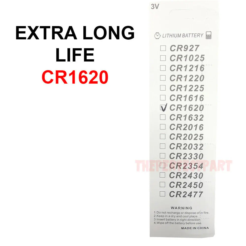 5 PCS CR1620 Lithium Battery 3V Button Cell Watches Pagers Calculators LONG LIFE by Anti Spier