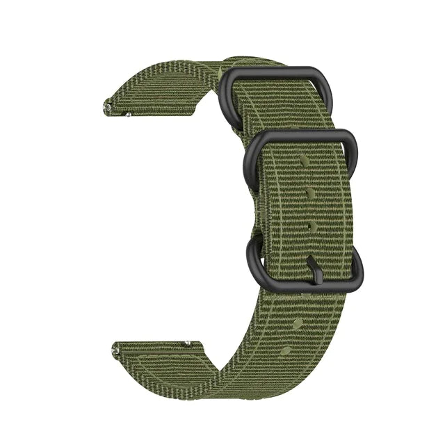 18mm 20mm 22mm Durable Military Woven Nylon Wrist Watch Band Quick Release Strap by Anti Spier