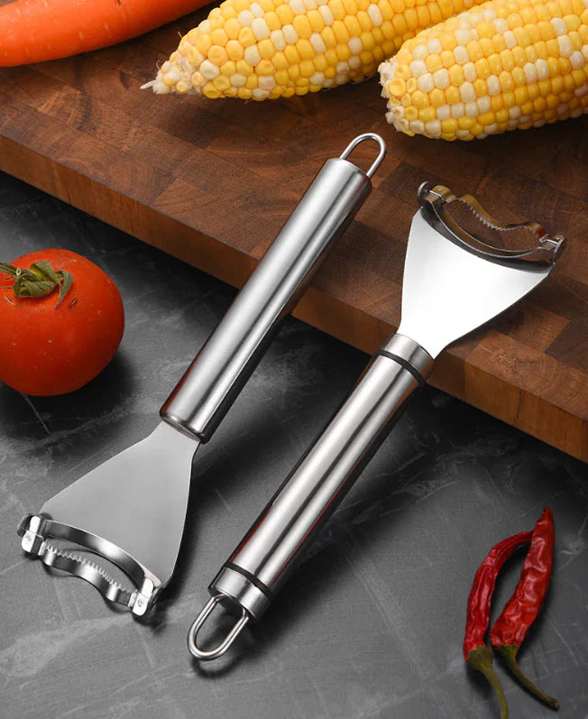 2x Corn Cob Peeler Stainless Steel Thresher Stripper Remover Kitchen Cutter Tool by Anti Spier