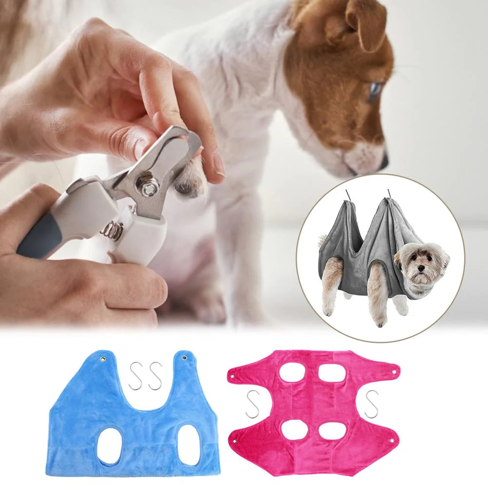 Portable Pet Dog Cat Grooming Hanging Hammock Harness Breathable Groom Helper US by Anti Spier