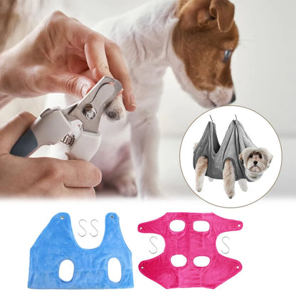 Portable Pet Dog Cat Grooming Hanging Hammock Harness Breathable Groom Helper US by Anti Spier