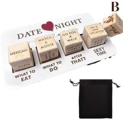 Date Night Dice After Dark Edition Date Night Wooden Dice Game For Couples Fun by Anti Spier