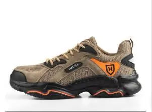 Men's Steel Toe Safety Work Shoes - Lightweight Outdoor Protective Footwear by Anti Spier