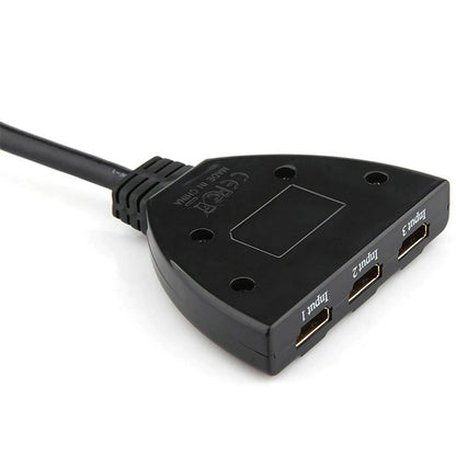 3 Port HDMI Splitter Cable 1080/4K Switch Switcher HUB Adapter for HDTV PS4 Xbox by Anti Spier