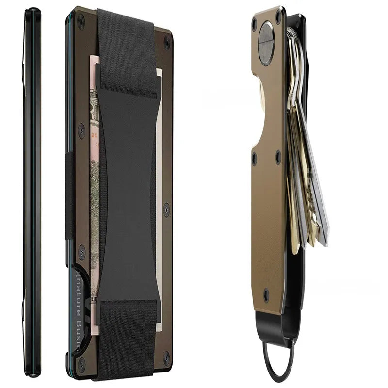 New Metal Card Bag Carbon Fiber Wallet Wallet RFID Anti-theft Swiping Blocking Technology by Anti Spier