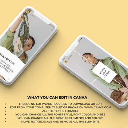 Downloadable Instagram Story 100 Template by Anti Spier