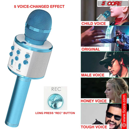 5Core Wireless Karaoke Microphone Bluetooth Mic Portable Handheld Microfonos Inalambricos by Anti Spier
