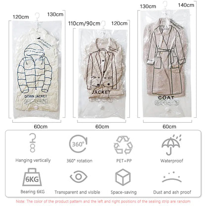 Closet Hanging Organizer Vacuum Bag by Anti Spier