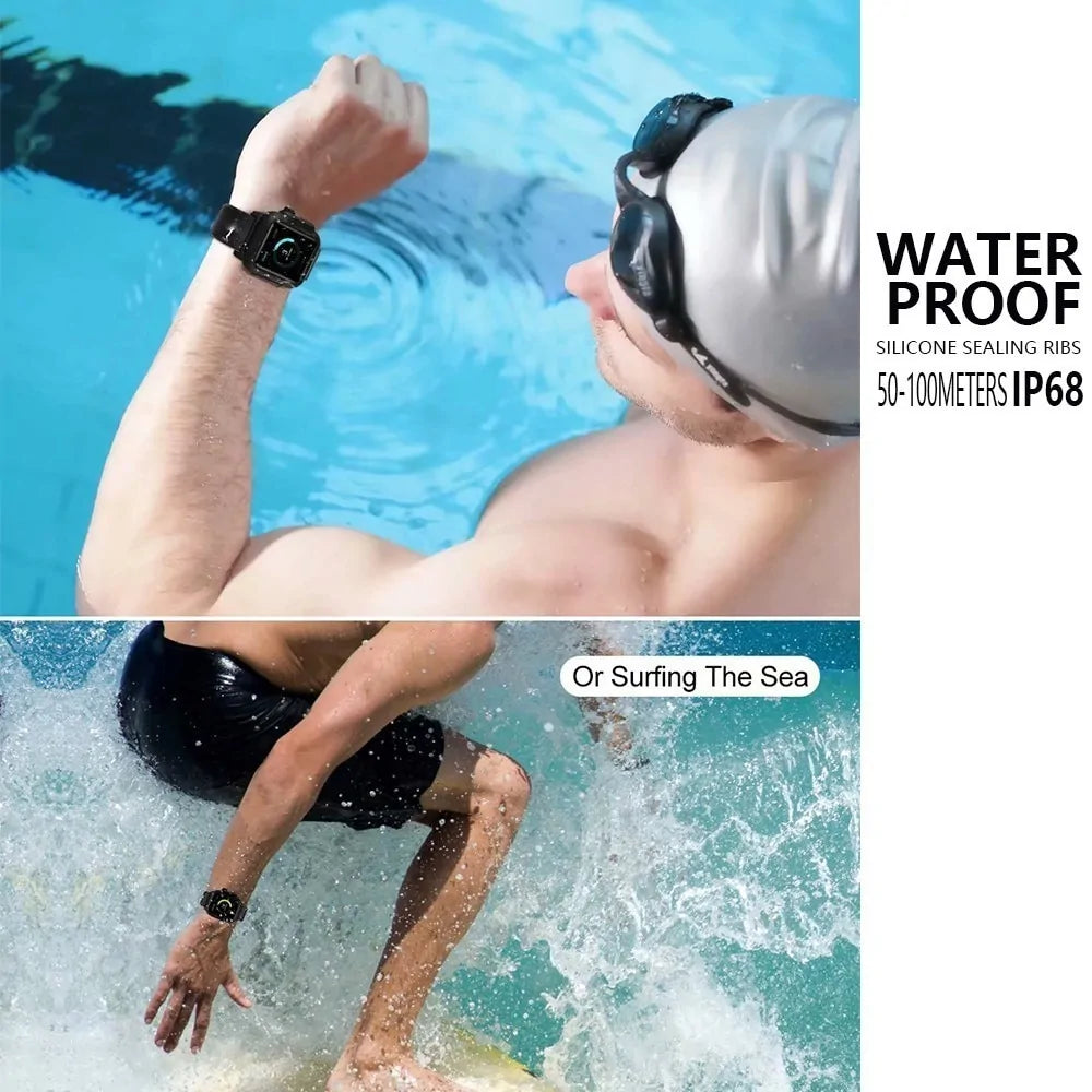 Waterproof Box Case Strap For Apple Watch by Anti Spier