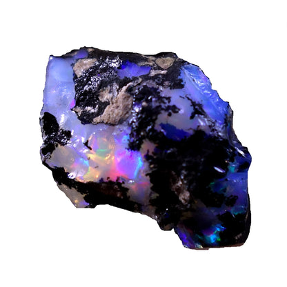 Tindi 27.55Cts 100% A+ Natural Ethiopian Welo Opal Rough Stone Raw Crystal October Birthstone Jewelry Making Gemstone Ultra Fire Striking Opal Opal Rock Handpicked Stone Size-20X30X13 Mm by Anti Spier