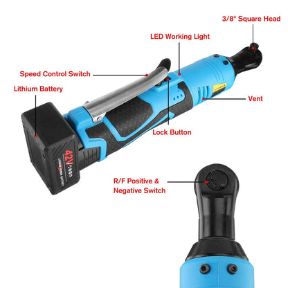 Electric Wrench 3/8" Cordless Ratchet 42V by Anti Spier