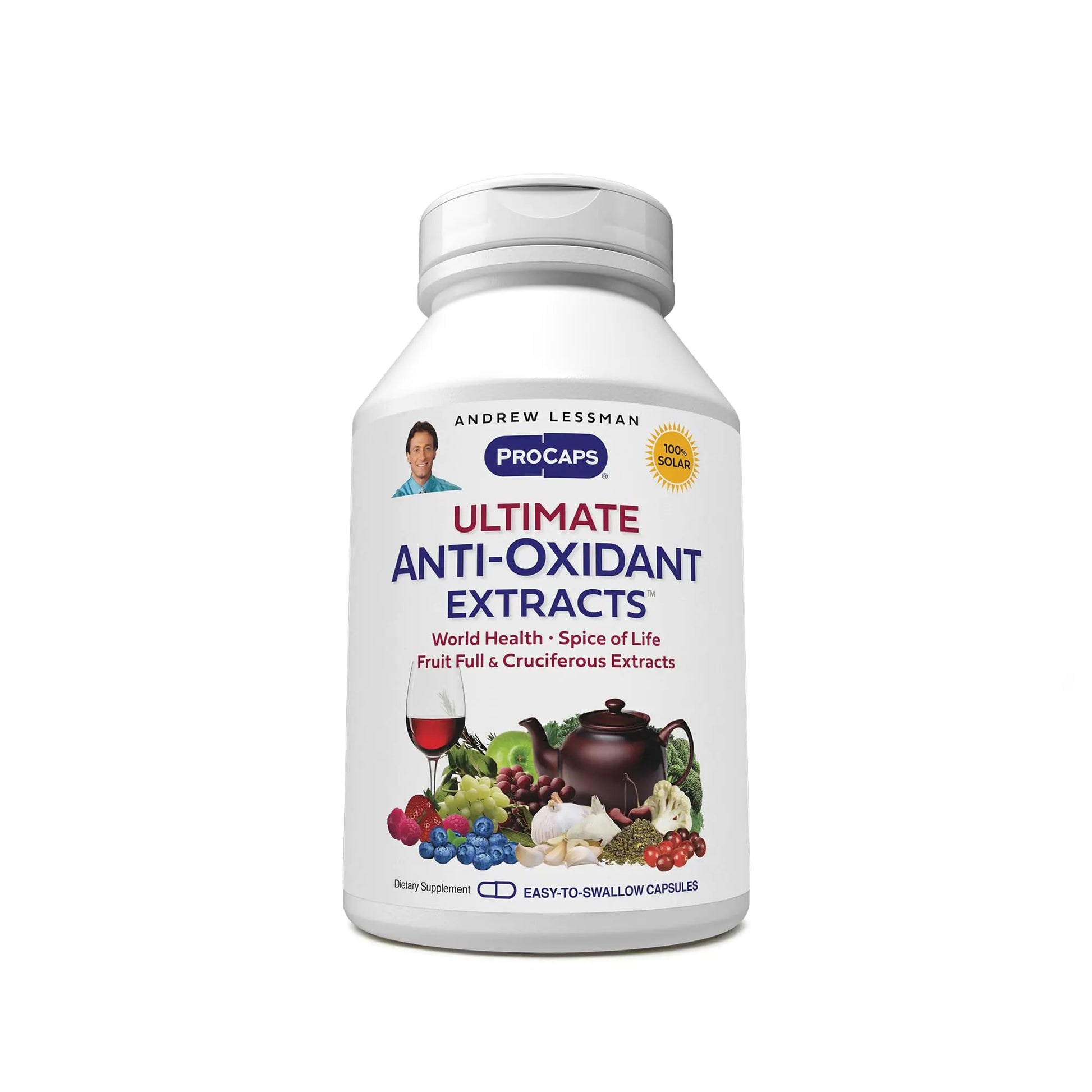 Andrew Lessman Ultimate Anti-Oxidant Extracts 60 Capsules – Concentrated Blend of Standardized Extracts. Naturally Protective Polyphenols Berry and Cruciferous Vegetable Extracts. No Additives by Anti Spier