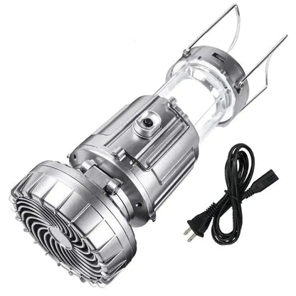Portable Outdoor Solar LED Lights Waterproof Lantern with Fan by Anti Spier