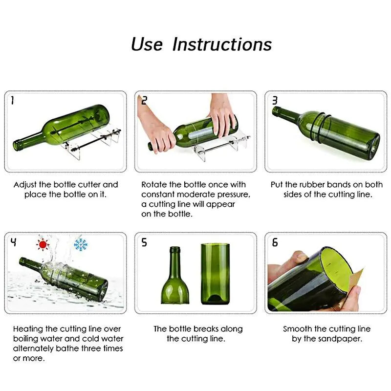 Glass Bottle Cutter Kit Beer Wine Jar DIY Cutting Machine Craft Recycle Tools US by Anti Spier