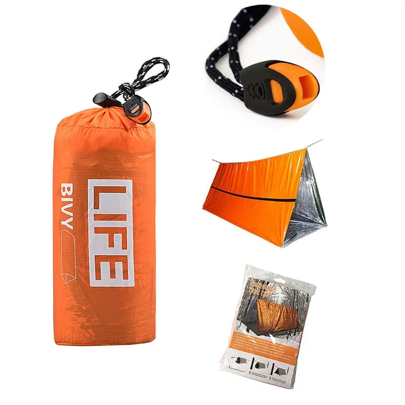 Survival Tube Emergency Tent With Whistle by Anti Spier