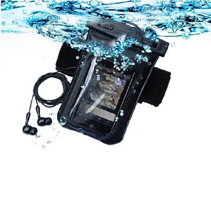 Waterproof Bag for you Smartphone with Music Out Jack and Waterproof Headphones by Anti Spier