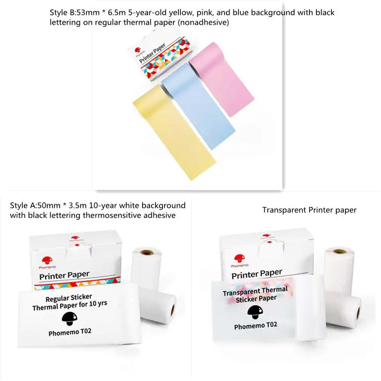 Portable Mini Thermal Label Printer Home Photo Printer Student Wrong Question Printer Bluetooth Mini Label Printer Price Tag by Anti Spier