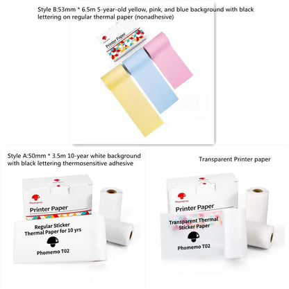 Portable Mini Thermal Label Printer Home Photo Printer Student Wrong Question Printer Bluetooth Mini Label Printer Price Tag by Anti Spier