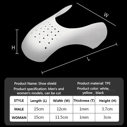 5 Pairs Shoe Protector Anti Crease Force Fields Cover Toe Cap Creasing Decreaser by Anti Spier