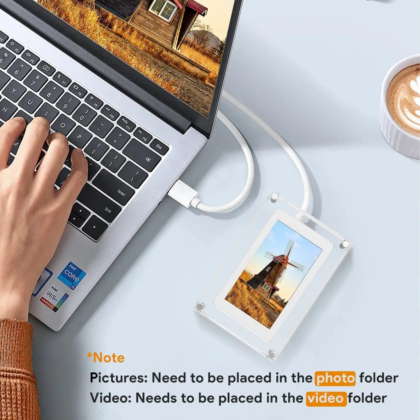 Acrylic Digital Photo Frame Gift by Anti Spier