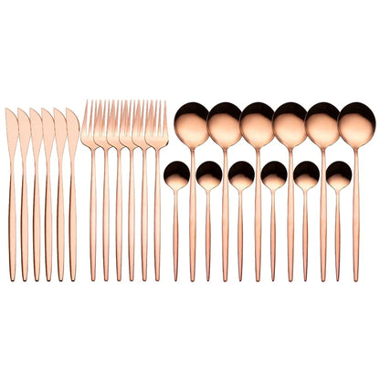 24 Pieces Luxury Cutlery Set by Anti Spier