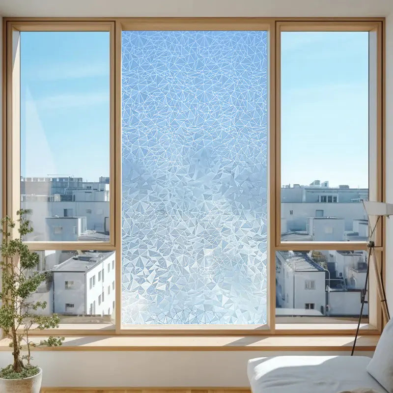 Static Cling Window Film - Frosted 3D Decorative Vinyl by Anti Spier
