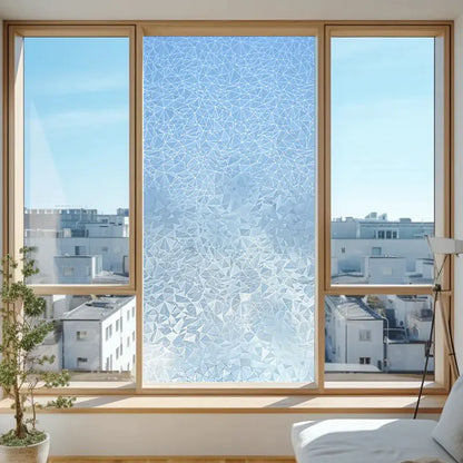 Static Cling Window Film - Frosted 3D Decorative Vinyl by Anti Spier