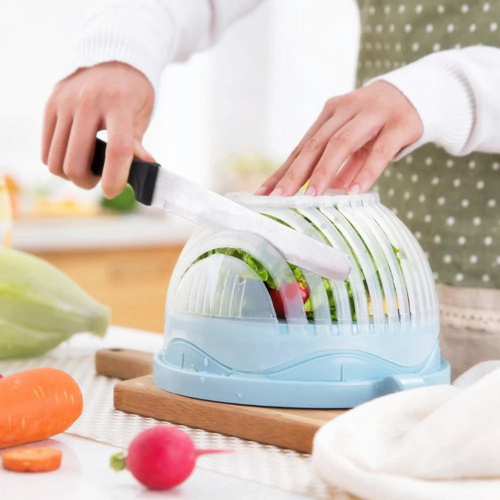 Upgraded Salad Cutter Bowl by Anti Spier