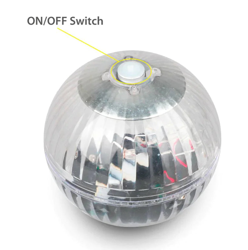 Outdoor Solar LED Floating Light Garden Pond Pool Lamp Rotating RGB Color Change by Anti Spier