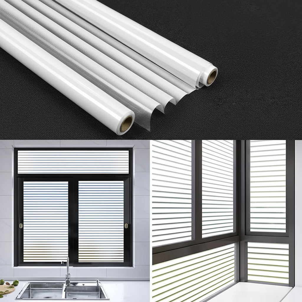 Frosted Glass Privacy Window Film for Offices - Static Cling Light Control by Anti Spier