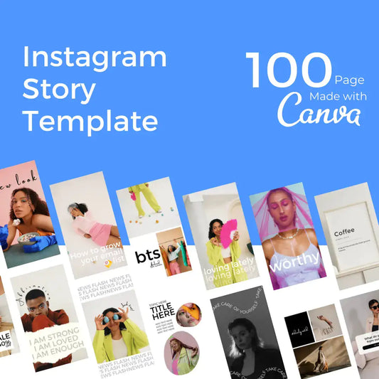 Downloadable Instagram Story 100 Template by Anti Spier