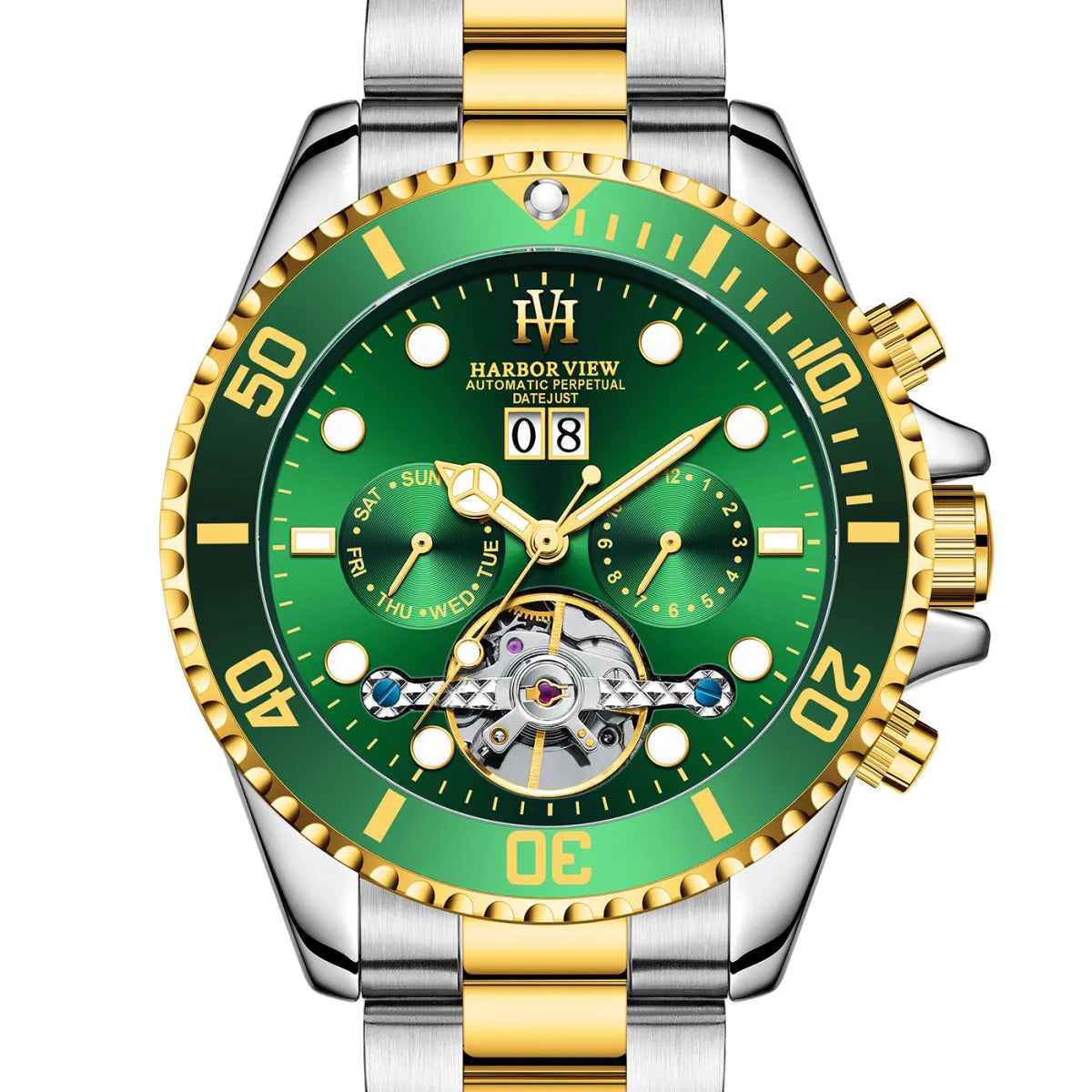 ARBOR VIEW Tourbillon Green Mechanical Watch by Anti Spier