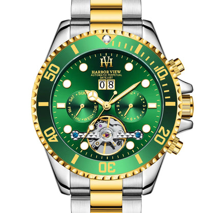 ARBOR VIEW Tourbillon Green Mechanical Watch by Anti Spier