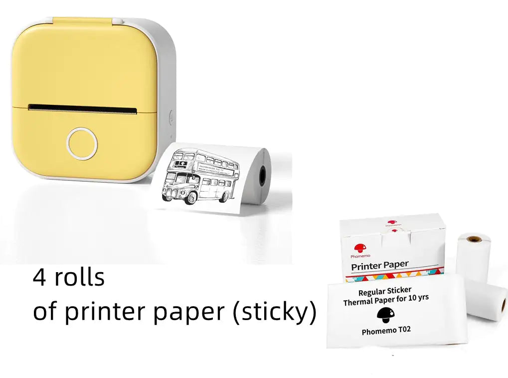 Portable Mini Thermal Label Printer Home Photo Printer Student Wrong Question Printer Bluetooth Mini Label Printer Price Tag by Anti Spier