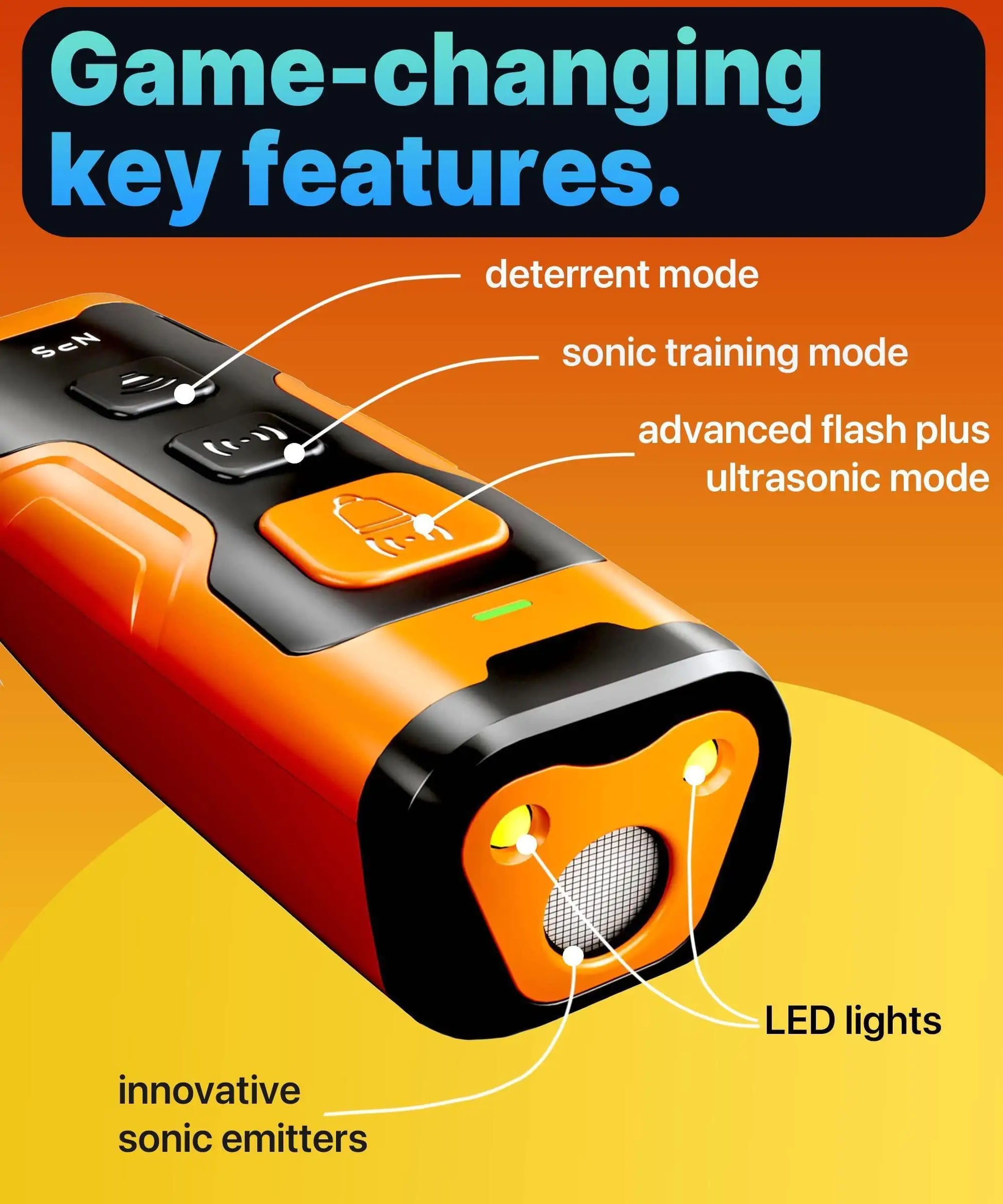 Dog Bark Deterrent Device Stops Bad Behavior No Need Yell Long Range Ultrasonic by Anti Spier