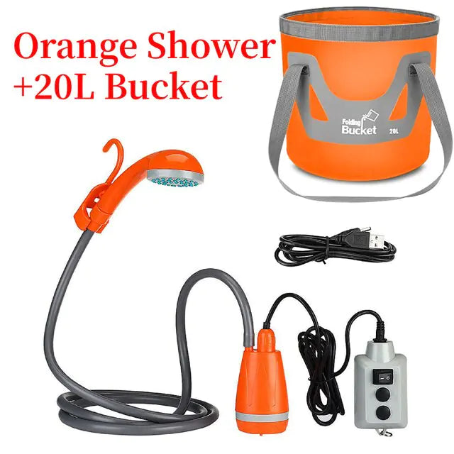 Rechargeable Outdoor Shower by Anti Spier