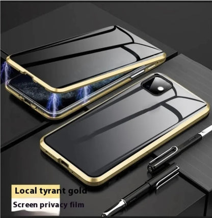 Magnetic Privacy Glass Case for iPhone - Anti-Peep Screen Protector with 9H Hardness by Anti Spier