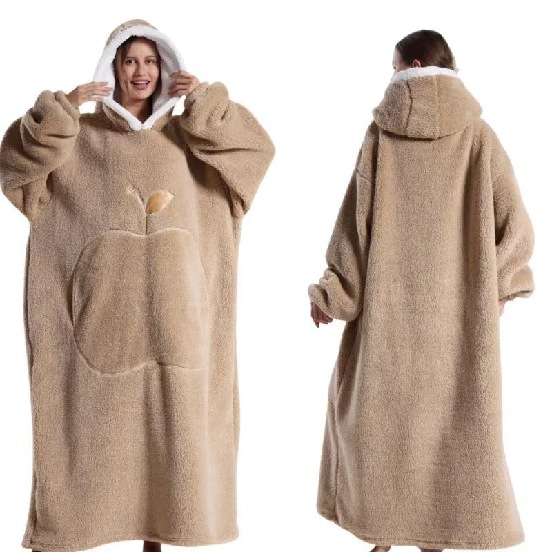 Lengthened Solid Color Home Lazy Clothes by Anti Spier
