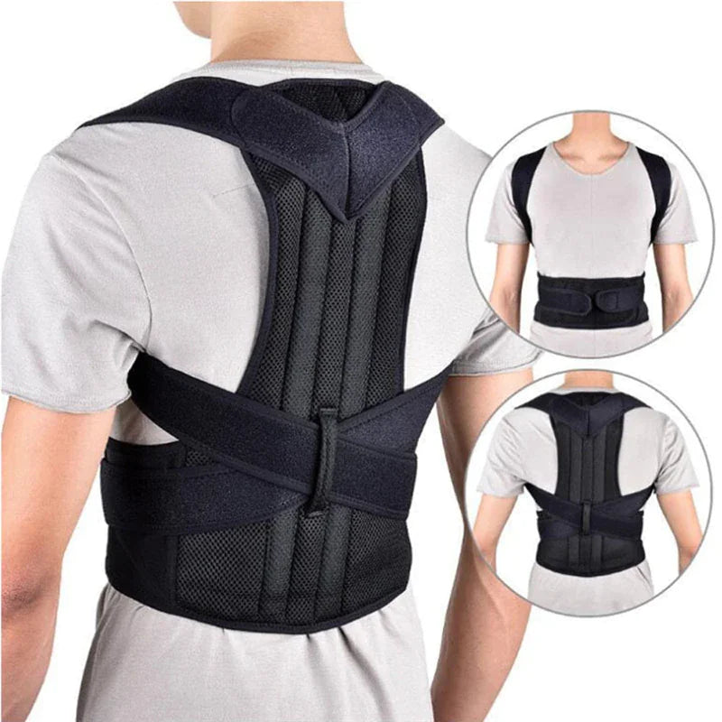 Adjustable Posture Corrector Low Back Support Shoulder Brace Belt For Men Women by Anti Spier