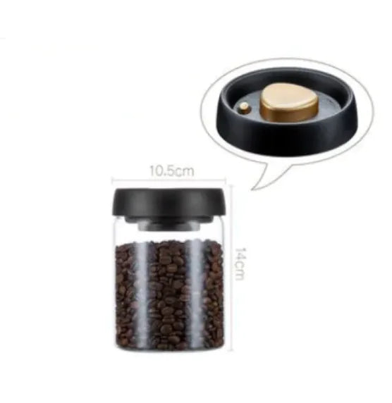 Vacuum Sealed Glass Storage Jar Set by Anti Spier