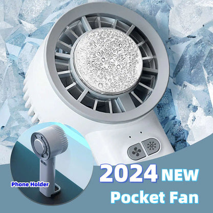 2024 Summer Gadget Handheld Turbo Jet Fan Mini Portable Ice Cold Fan Generation Brushless Motor Wind High Speed Duct Fans Violent Blower by Anti Spier