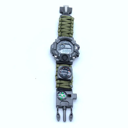 Multifunctional Outdoor Compass Watch with Survival Tools by Anti Spier